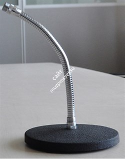 ROCKDALE TM31 настольная микрофонная стойка на кругл. основании (д 15,5 см) с держателем gooseneck (дл. 254 мм) - фото 44291