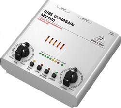 BEHRINGER MIC100 ламповый микрофонно-линейный предусилитель с лимитером - фото 44514