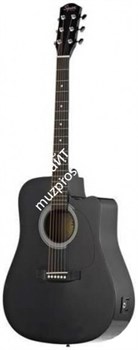 Fender Squier SA-105CE Dreadnought Black W/Fishman Preamp электроакустическая гитара - фото 44736