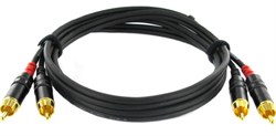 Cordial CFU 3 CC кабель сдвоенный RCA—RCA, 3.0м, черный - фото 45520