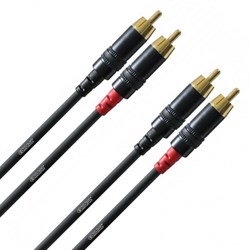 Cordial CIU 3 CC кабель сдвоенный RCA—RCA, 3.0м, черный - фото 45523