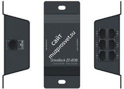 dbx ZC-BOB настенный Break Out Box. 6хRJ45 для настенных контроллеров ZC. Увеличивает допустимое расстояние до 300м - фото 45559