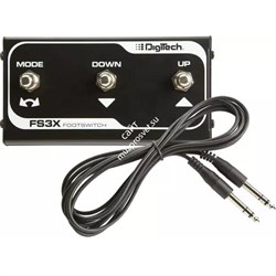 Digitech FS3X фут-свич 3-хкнопочный. Кабель TRS в комплекте. - фото 45567
