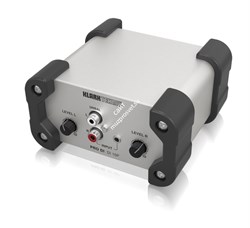KLARK TEKNIK DI 10P дибокс пассивный, стереовходы RCA и mini-Jack, регуляторы уровня, трансформаторный моно выход - фото 45725