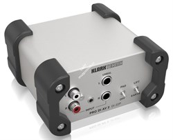 KLARK TEKNIK DI 22P дибокс пассивный стерео, входы небал. Jack L/R, RCA L/R, mini-Jack стерео, выходы трансформаторные XLR - фото 45733