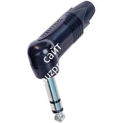 Neutrik NP2RX-BAG кабельный разъем Jack 6.3мм TS (моно) штекер угловой, черненый корпус - фото 45764