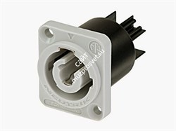 Neutrik NAC3MPB-1 панельный разъем PowerCon, гнездо, выходной (серый), 20A/250В - фото 45779