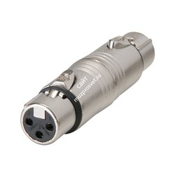 Neutrik NA3FF адаптер-переходник, XLR 3 Female «мама» <-> XLR 3 Female «мама» - фото 45813