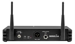 RODE Performer Kit (stage) цифровая беспроводная система RODELink 2,4 ГГц, 8 каналов, радиус действия до 100 метров, ручной передатчик TX-M2 с конденсаторным капсюлем М2 две батарейки АА/литий-ионный аккумулятор LB-1, стационарный приемник RX-DESK, динами - фото 45890