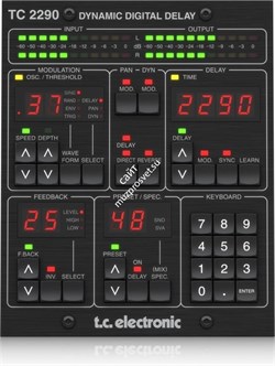 TC electronic TC2290-DT плагин динамический дилей с USB-контроллером управления - фото 45987