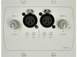 CLOUD ME-1W Активная входная плата с двойным мик входом, управление микрофонным уровнем, 2х полосн. Эквалайзер. Цвет белый. - фото 47353