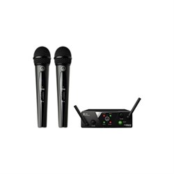 AKG WMS40 Mini2 Vocal Set вокальная радиосистема US25BD с приёмником SR40 Mini Dual и двумя ручными передатчиками - фото 48729