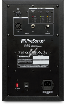 PreSonus R65 активный студийный монитор (bi-amp) кевлар 6.5"+ AMT 3" НЧ100+ВЧ50Вт 45-22000Гц 104дБ(пик) чёрная сменная панель в комплекте - фото 49268