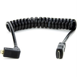 Atomos Right-Angle Micro to Full HDMI Coiled Cable 30 cm - фото 54077
