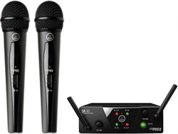 AKG WMS40 Mini2 Vocal Set BD US45A/C (660.700&662.300) - вокальная радиосистема с 2-мя ручными передатчиками, капсюль D88 - фото 55857