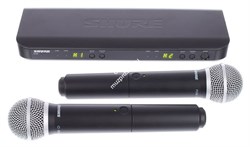 SHURE BLX288E/PG58 K3E 606-630 MHz двухканальная радиосистема с двумя ручными передатчиками PG58 - фото 57464