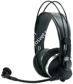 AKG HSC171 закрытая гарнитура: наушники K171 с конденсаторным микрофоном (провод заказывается отдельно) - фото 57746