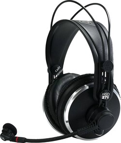 AKG HSD271 закрытая гарнитура: наушники K271 с динамическим микрофоном (провод заказывается отдельно) - фото 57750