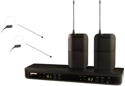 SHURE BLX188E/MX53 K3E 606-630 MHz двухканальная радиосистема с двумя головными микрофонами MX153 - фото 57803