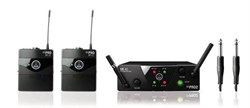 AKG WMS40 Mini2 Instrumental Set BD US45A/C (660.700&662.300) радиосистема с 2-мя поясными передатчиками + гитарные шнуры - фото 57987