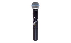 SHURE SLX2/BETA87C P4 702 - 726 MHz ручной передатчик системы SLX с микрофонным капсюлем BETA87C - фото 58591