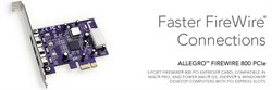 Sonnet Allegro FireWire 800 PCIe Card (3 ports) TI Chip [Thunderbolt compatible] - фото 58877