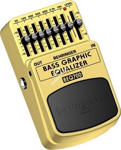 BEHRINGER BASS GRAPHIC EQUALIZER BEQ700 педаль для бас-гитары, 7-полосный эквалайзер - фото 59391
