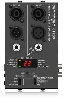 BEHRINGER CT200 профессиональный мультифункциональный кабель-тестер - фото 59424