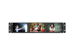 Мониторная сборка 3 x 5.6” LCD (1280?800) 2RU Multi-Channel Rack Monitor (3G/HD/SD-SDI, HDMI, Composite) - фото 61488