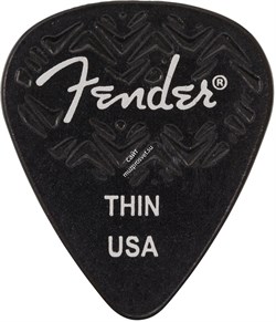 FENDER WAVELENGTH 351 THIN 6 PK BLACK Медиаторы (упакованы по 6 шт.), мягкие - фото 62650