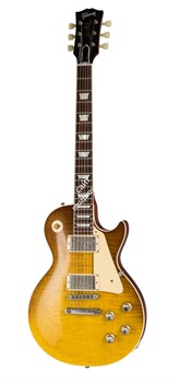GIBSON CUSTOM '60 Les Paul Standard Honey Lemon Fade VOS NH электрогитара, цвет желтый, в комплекте кейс - фото 62773