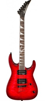 JACKSON JS32TQ Dinky электрогитара, цвет красный прозрачный - фото 62862