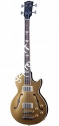 GIBSON MEMPHIS ES-LES PAUL BASS GOLD TOP полуакустическая басгитара с кейсом, цвет голдтоп - фото 63361