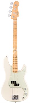 FENDER AM PRO P BASS MN OWT бас-гитара American Pro Precision Bass, цвет олимпик уайт, кленовая накладка грифа - фото 63475