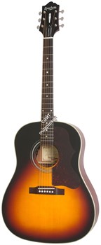 EPIPHONE Masterbuilt AJ-45ME Acoustic/Electric (Sloped Shoulder) VSS гитара электроакустическая, цвет санберст (матовый) - фото 64097