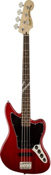 FENDER SQUIER VINTAGE MODIFIED JAGUAR BASS SPCL CRT бас-гитара, цвет красный - фото 65168