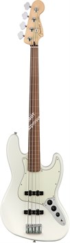FENDER PLAYER JAZZ BASS FL PF PWT Бас-гитара безладовая, цвет белый - фото 65359