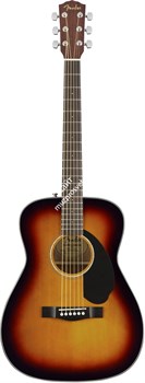FENDER CC-60S CONCERT SUNBURST WN акустическая гитара, топ - массив ели, накладка орех, цвет санберст - фото 65563