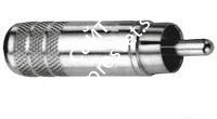 SWITCHCRAFT 3502A кабельный разъем RCA ('папа'). Никелированный. - фото 65786