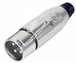 SWITCHCRAFT AAA3MZ кабельный разъём XLR: 3-контактный, 'папа', металлический, никелированный. - фото 65856