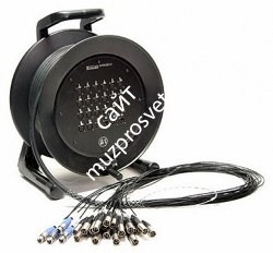 KLOTZ C16/4M30 мультикор на катушке, 16 входов XLR, 4 выхода XLR, разъемы Amphenol, длина 30 m - фото 65920