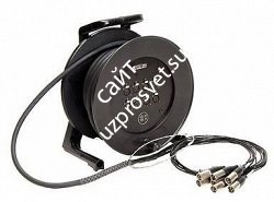KLOTZ MC0230 MiniCore компактный мультикор на катушке 2 канала, разъемы Amphenol XLR F/ XLR M, длина 30 m - фото 65926