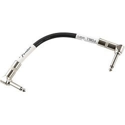 FENDER 6'' PATCH CABLES BLACK коммутационный кабель, 0,15 м, цвет чёрный (упаковка 40 шт, цена за штуку) - фото 65952