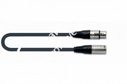 QUIK LOK MX775-5 готовый микрофонный кабель, 5 метров, разъемы XLR/F - XLR/M, цвет черный - фото 65977