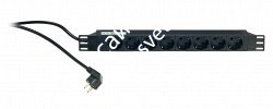 K&M 28670-000-55 сетевой распределитель, алюминиевый корпус, 8 разъемов на передней панели - фото 65981