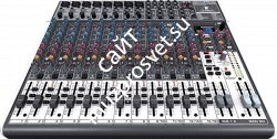 BEHRINGER QX2442USB микшер, 8 моновходов с компрессорами, 4 стерео, 10 микрофонных предусилителей, 4 AUX-шины, 4 подгруппы - фото 66026