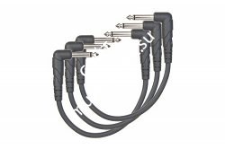PLANET WAVES PW-CGTP-305 комплект (3шт.) патч кабелей для гитарных педалей 1/4' Jack - 1/4' Jack , разъемы неразборные, 15см - фото 66090