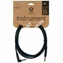 PLANET WAVES PW-CGTRA-10 кабель инструментальный 1/4 Jack(прямой)-1/4 Jack(угловой), разъемы неразборные, длина 3м - фото 66091