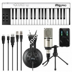IK MULTIMEDIA iRig Pro Duo Studio Suite Deluxe комплект из iRig Keys PRO, iRig Pro DUO, iRig Mic Studio XLR, iRig Headphones иПО - фото 66483