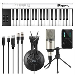 IK MULTIMEDIA iRig Pro Duo Studio Suite Deluxe комплект из iRig Keys PRO, iRig Pro DUO, iRig Mic Studio XLR, iRig Headphones иПО - фото 66484